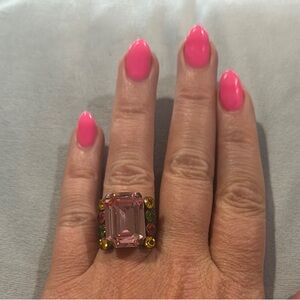 Elegant Pink Gemstone Ring
